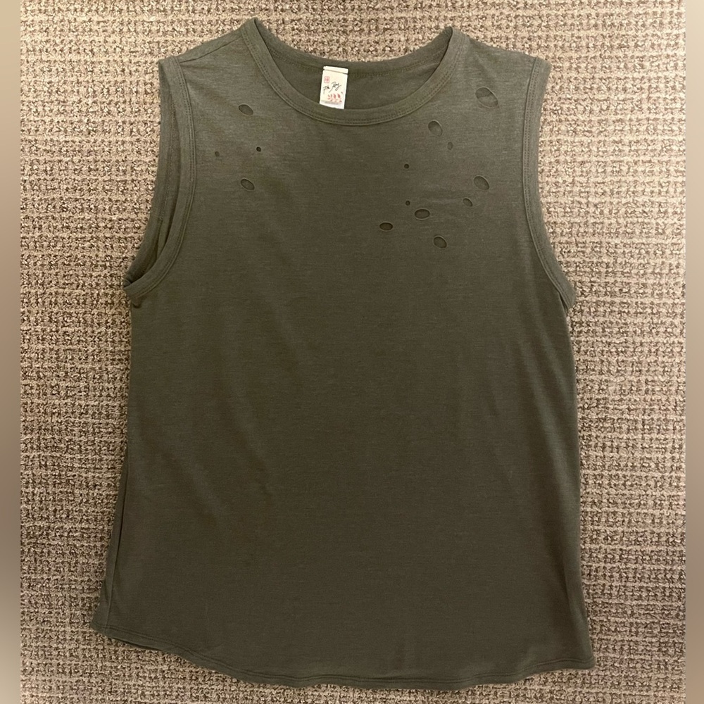 Womens Olive Green Tank Top